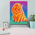 thumbnail image 4 of Epic Graffiti 'Longhaired Orange Tabby Cat'  by Rebecca Wang Art Canvas Wall Art, 12" x 16", 4 of 8
