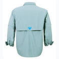 thumbnail image 4 of Tuna Men's Fishing UPF 50+ Sun Protection Anti-Static Waterproof Breathable Quickly Dry Hiking Long Sleeve Shirts Cloud Blue 12 4X-Large, 4 of 9