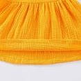 thumbnail image 6 of Zwiiyzr 2025 3M-4Y Infant Toddler Baby Dress Trendy Cute Solid Color Flying Sleeve Soft Sleeveless Button Dress Baby Girl Outfits Yellow, 6 of 9