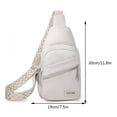 thumbnail image 2 of Bolsa de hombro Ndcxsfigh Para mujer Correa ajustable Color sólido Blanco, 2 of 4