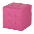 thumbnail image 2 of Cortesi Home Pink Cube Ottoman, 2 of 2