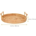 thumbnail image 2 of Round Woven Tray for Serving Fruit Snacks or as Coffee Table Tray 1 Set, 2 of 9