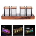 thumbnail image 1 of RGB Nixie Tube Clock LED Nixie Tube Clock Tube Clock Vintage nixie Desktop Clock Alarm Clock Glow Tube Decor, 1 of 7