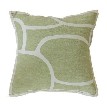 Zmeidao Green Square Throw Pillow 17.71 x 17.71inch Decorative Couch Cushion for Living Room Bed Sofa