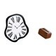 thumbnail image 5 of Reloj De Pared Acrílico Creativo Con Efecto Fundido Y Organizador Rectangular De Pañuelos, Multifuncional Y único, Para Escritorio, Tienda O Accesorios De Cocina., 5 of 8