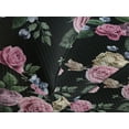 thumbnail image 3 of Ambesonne Flowers Boho Quilted Coverlet 3 Pcs, Night Roses Artwork, Queen Size, Pink Reseda Green, 3 of 4