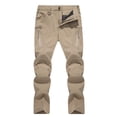 thumbnail image 1 of Pantalones de senderismo TACVASEN impermeables y ligeros para hombre, color caqui, 1 of 7