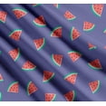 thumbnail image 3 of Soimoi Purple Cotton Cambric Fabric Watermelon Fruits Decor Fabric Printed Yard 56 Inch Wide, 3 of 7