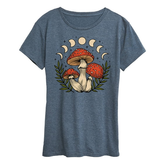 Instant Message - Fall Mushrooms - Women's Short Sleeve Graphic T-Shirt