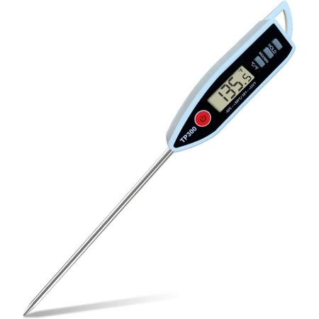 

Meat Food Thermometer Digital Candy Candle Thermometer Cooking Kitchen BBQ Grill Thermometer Probe Instant Read Thermometer for Liquids Pork Milk Deep Fry Roast Baking Candle Temperature