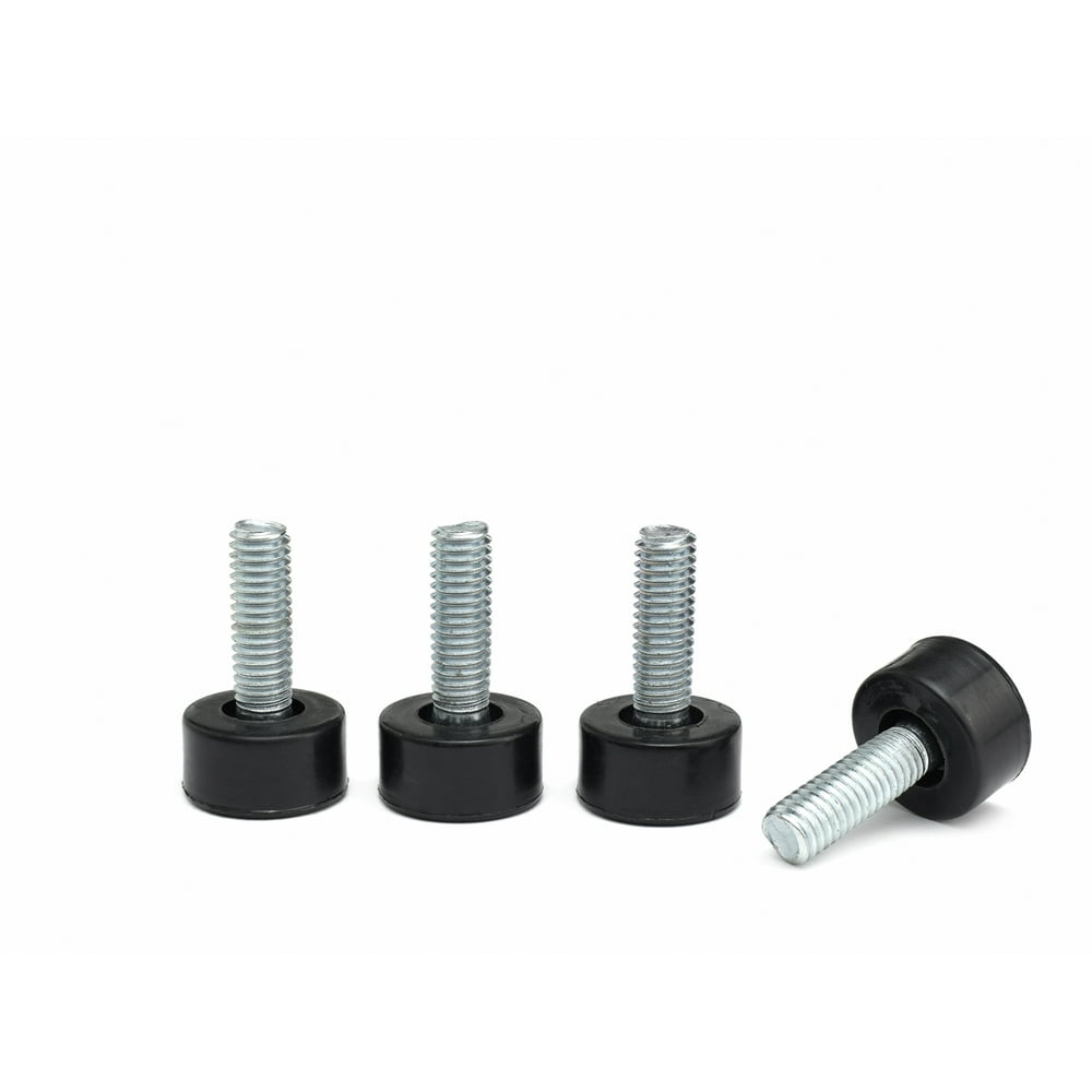 HSS Wire Shelving Feet Leveler, Bolt Size 3/8", 4PACK