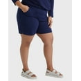 thumbnail image 2 of Hanes Just My Size Women's Cotton Jersey Pull-On Shorts, 7" (Plus ) Navy 5X, 2 of 10