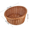 thumbnail image 2 of EXHUMKY Cesta Tejida De PP Marrón Para Pan Dulces Y Snacks Con Drenante, 2 of 6