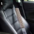 thumbnail image 3 of 4 Pack Seat Belt Cover Extra Long Seat Belt Pads for Car Soft Comfort Shoulder Strap Covers Harness Pads Helps Protect Your Neck and Shoulder(10.6 Inch,Khaki), 3 of 13