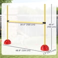 thumbnail image 2 of Adjustable Dog Agility Training Set - 4 PCS Yellow Obstacle Course with Portable Bag | Backyard & Park Fun for All Skill Levels, 2 of 7