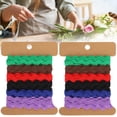 thumbnail image 4 of YLSHRF 2Pcs Color Zigzag Ribbon DIY Hand-Made Material Cloth Hair Accessories Sewing Decoration 8mm Crafts Bow Handmade Gift Wrap Party, 4 of 8