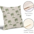 thumbnail image 3 of Sage Green Tree Pillow Covers 20X20 Inch Set of 2 Coastal Tropical Plants Coconut Trees Decorative Pillow Cases Summer Beach Vintage Cushion Case Hawaiian Home Decor for Sofa Couch Outdoor, 3 of 6