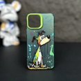 thumbnail image 3 of iPhone13 15 14 Pro Max Protective Sleeve Fashion Graffiti iPhone Case Cartoon Animal Pattern Matte Plated Soft Silicone Material, 3 of 5