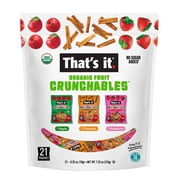That's it. Organic Fruit Crunchables, Variety Pack, 0.35 Ounce (Pack of 21)