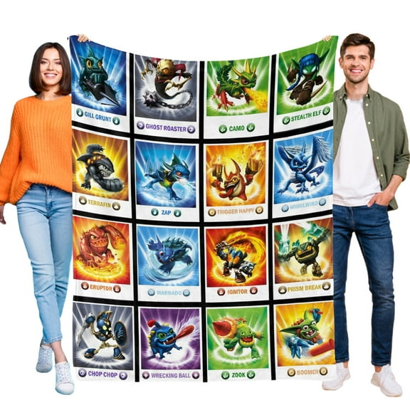 Blanket Skylanders Swap Force for Boys Girls Lightweight Kids Throw Blanket Cute Soft Blankets Flannel Plush Blankets Gifts 30x40in