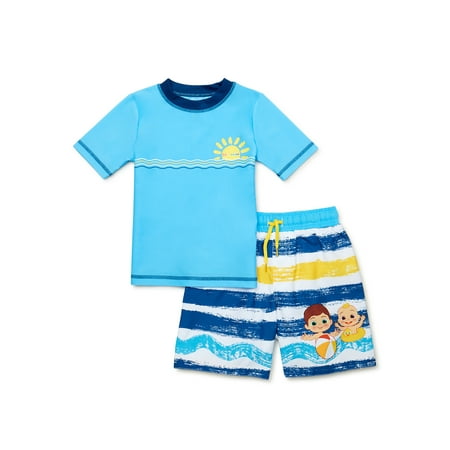 

Cocomelon Toddler Boy Rashguard Swimwear Set Sizes 12M-5T