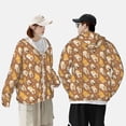 thumbnail image 4 of Vsdgher Cartoon Bulldog Print Adult Hoodie Shirts Rash Guard for Men Women,Long Sleeve Sun Protection Fishing Shirts for Athletic Running Swim-XX-Large, 4 of 7