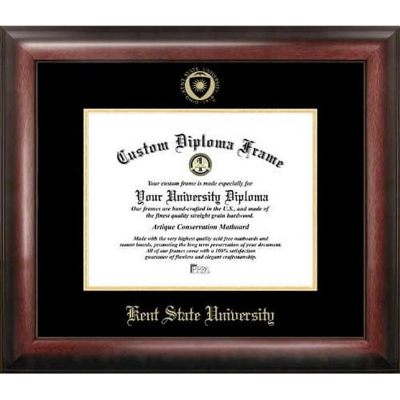 Kent State University 7" x 9" Gold Embossed Diploma Frame
