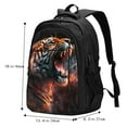 thumbnail image 4 of Yiaed Cool Tiger Print Laptop Backpack,Business Travel Durable Laptops Backpack with USB Charging Port,Water Resistant College Computer Bag, 4 of 5