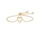 thumbnail image 5 of Set de pulseras PAVOI chapadas en oro de 14K con dijes de corazón ajustables, 5 of 6