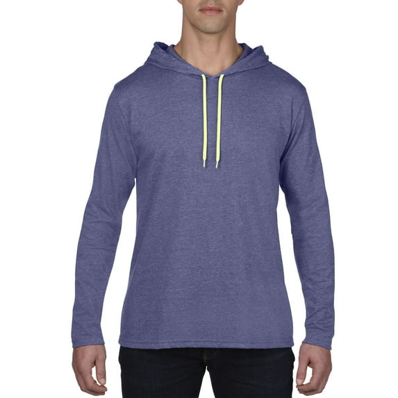 Anvil L/S Hood T HthBluNeonYel