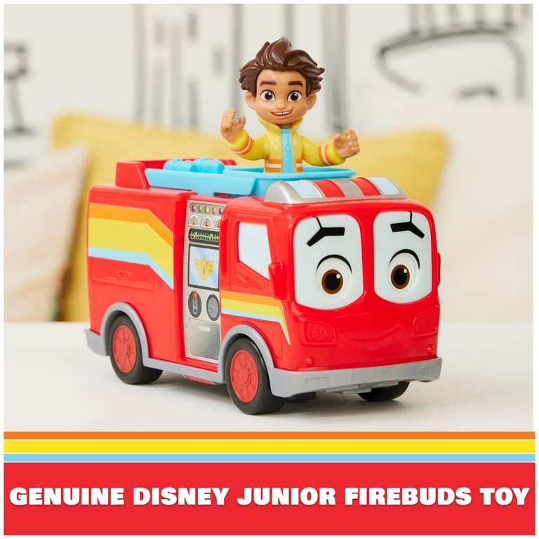 Disney Junior Firebuds Jayden & Piston Action Figure & Police Car