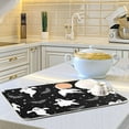 thumbnail image 6 of Coolnut Halloween Ghost Dish Drying Mat Absorbent Heat Resistant Reversible Dish Draining Mat for Kitchen Countertops Sinks,16"x18", 6 of 6