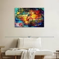 thumbnail image 2 of Elephant Stock Colorful Music Collage Wall Art - Horizontal Canvas Wall Art - Living Room Wall Decor - Music Canvas - Orange And Blue Decor - 36" x 24", 2 of 8