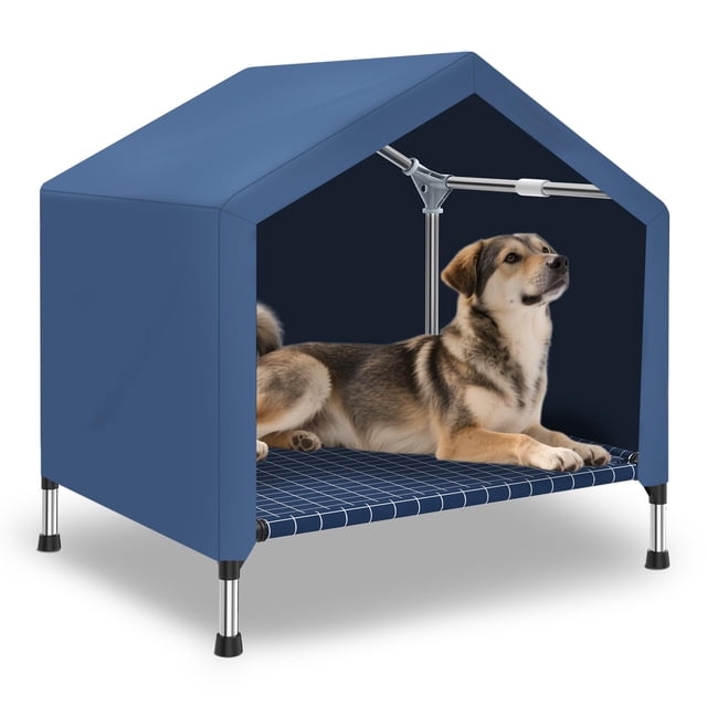 Casa Elevada para Perro y Tienda Impermeable 2 en 1 Dopliv para Gatos