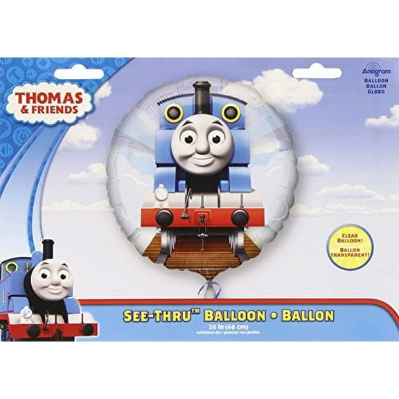 26 inch Thomas The Tank See-Thru Foil Mylar Balloon - Party Supplies Decorations