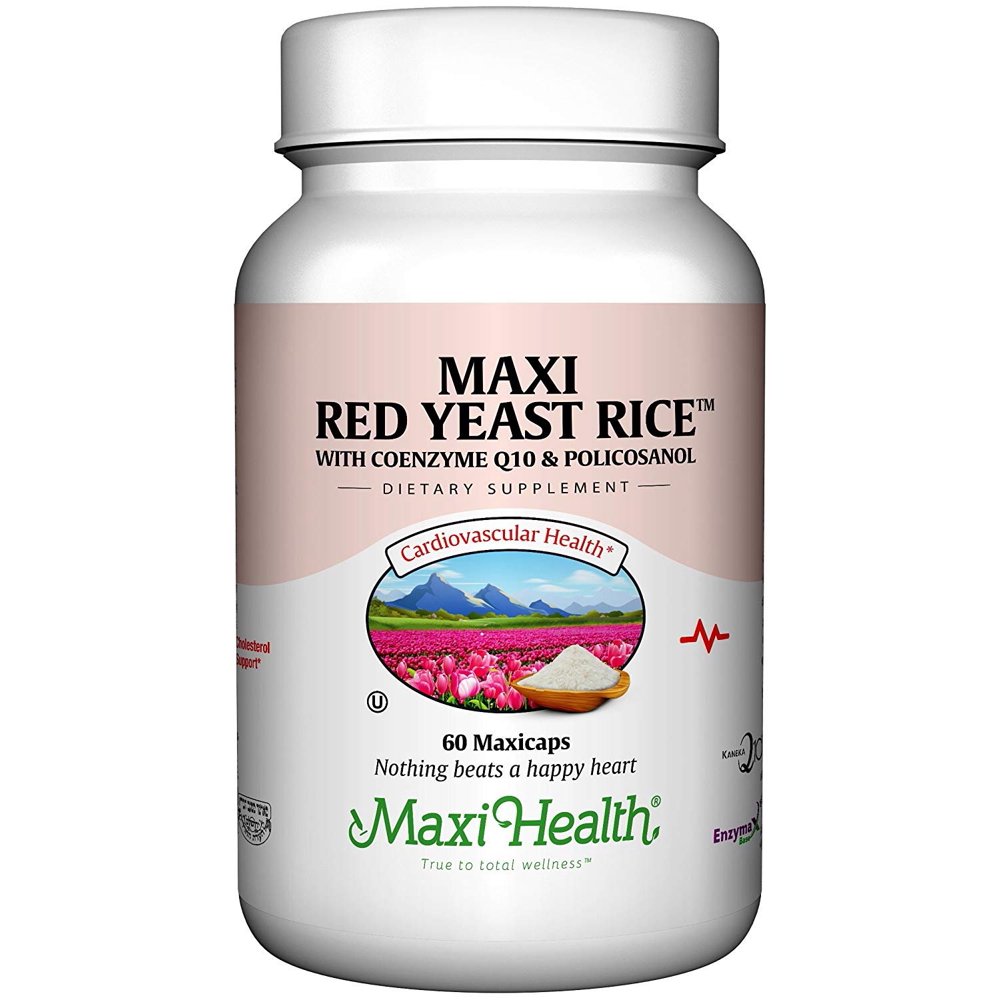 Maxi Health, Maxi Red Yeast Rice Complex (600 Mg), 60 Capsules