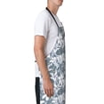 thumbnail image 3 of Pofeuu Lilies Flowers Print Waterproof Apron with Pockets Adjustable Cooking Aprons Kitchen Bib for Baking Household Cleaning, 3 of 8