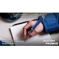 thumbnail image 4 of 10 Silver Accent Grip Plastic Pens Pack - Click action, Rubber Grip - Blue, 4 of 5