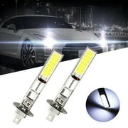 2pcs H1 LED Car Lights Headlight Fog Lamp Bulbs Kit High/Low Beam 6000K White