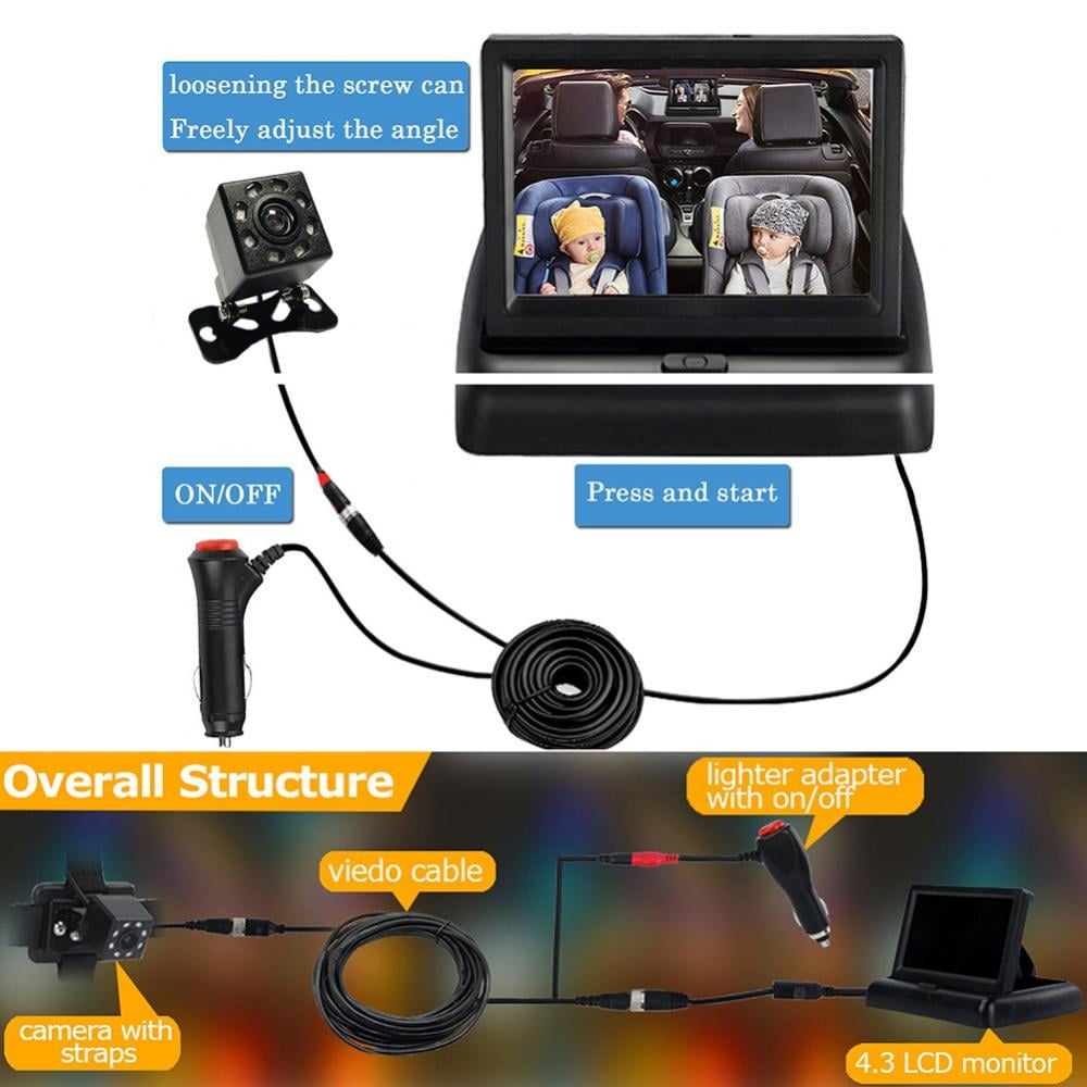 Patgoal Camera Lcd Screen, 4.3 Inch Hd 