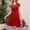 *Red, variant on ClodeEU Women's V-Neck Short Sleeve Dress ,Fitted Waist Casual Midi Dress for Spring Summer Pink,Womens Plus S