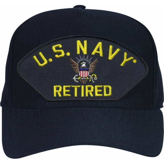 U.S. Navy Retired with Logo Ball Cap
