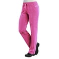 thumbnail image 3 of Maevn Pure Women's 3 Panel V-Nect Top & Relaxed-Fit Elastic Drawstring Cargo Pant Scrub Set, 3 of 5