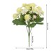 thumbnail image 2 of Ramo de flores artificiales de hortensia de 2 piezas - Decoración realista otoñal, centro de mesa para bodas, decoración de mesa, flores postizas sin mantenimiento, 2 of 5