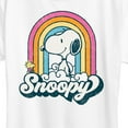 thumbnail image 3 of Peanuts - Snoopy Rainbow Clouds - Women's Short Sleeve Graphic T-Shirt, 3 of 6