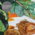 thumbnail image 3 of Fall Shower Curtain, Pumpkin Yellow Leaf Thanksgiving Autumn Farmhouse Harvest Waterproof Fabric Machine Washable for Bathroom Decor Bathtub with Hooks 72x72, 3 of 6