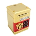 thumbnail image 2 of Piggy Bank Cash Coin Can Auto Scroll Paper Money Saving Box Mini ATM Coin Bank Money Saving Box with Password for Boys Girls Toy Gift Gold, 2 of 5