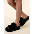 thumbnail image 2 of Women's Slippers Fuzzy Soft Plush Furry Warm House Slippers February8_Gift Of G, 2 of 3