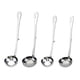 thumbnail image 2 of 4 cucharas de acero inoxidable para servir con gancho y mango largo (colador de 6 cm, cuchara de sopa de 6 cm, colador de 7 cm y cuchara de sopa de 7 cm)., 2 of 4
