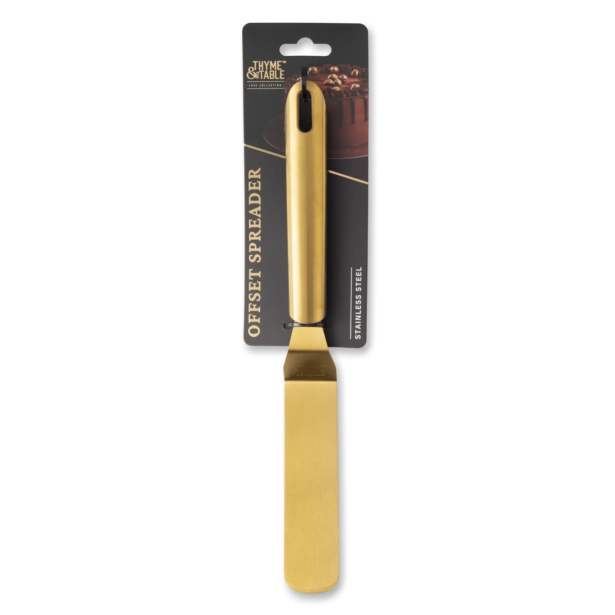 Stainless Steel Offset Spreader with Gold Finish by Thyme & Table